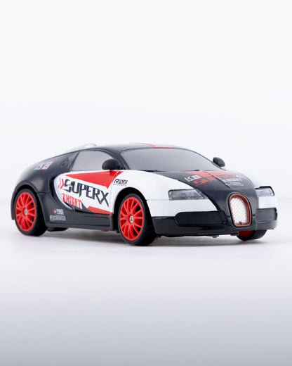 SuperX Bugatti Style with Remote & Accessories Car 1:24 Scale - Ignition Prime