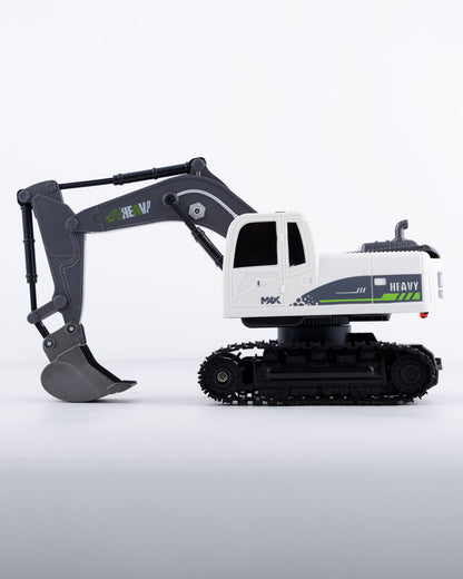 RC Heavy Construction Excavator with Remote & Accessories Car 1:18 Scale - Ignition Prime
