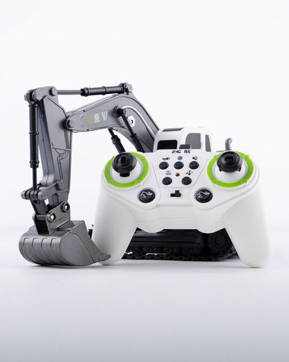 RC Heavy Construction Excavator with Remote & Accessories Car 1:18 Scale - Ignition Prime